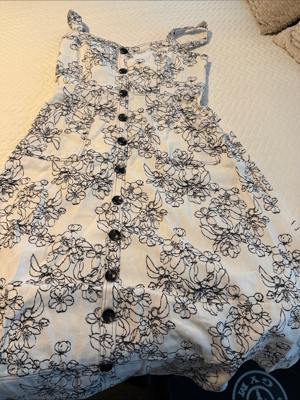 Carla floral denim dress